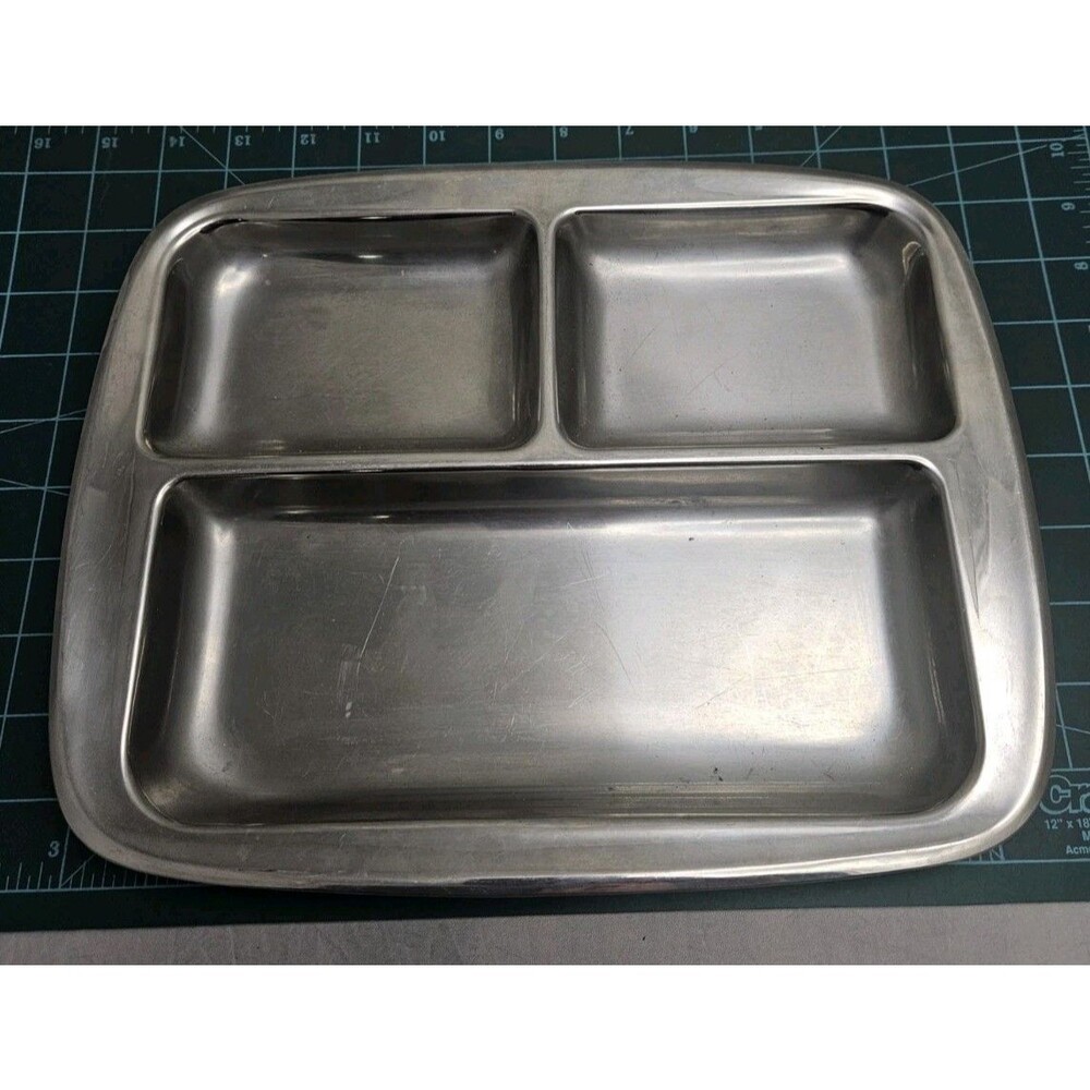 Vintage WMF Cromargan Stainless Steel Divided Serving Tray Germany MCM